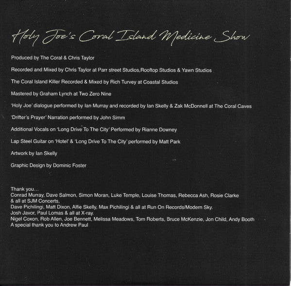 The Coral : Holy Joe's Coral Island Medicine Show (CD, Album)