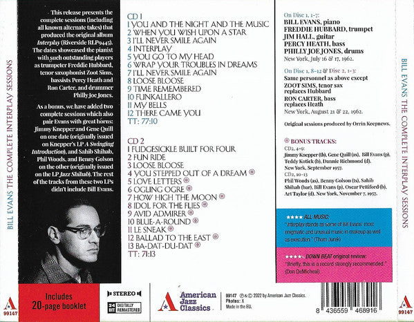 Bill Evans : The Complete Interplay Sessions (2xCD, Comp, RE, RM)