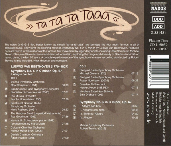Ludwig van Beethoven : 13 Times The Same And 13 Times Different (2xCD, Comp)