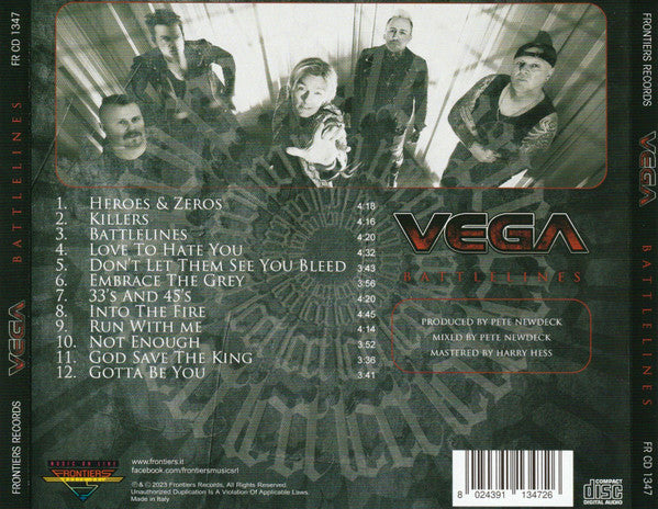 Vega (43) : Battlelines (CD, Album)