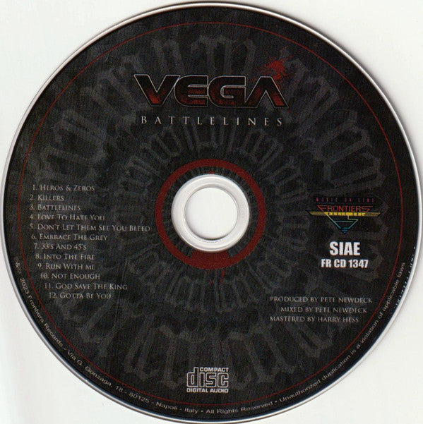 Vega (43) : Battlelines (CD, Album)