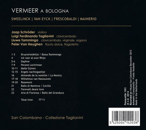 Various : Vermeer A Bologna (Musica Neerlandese E Italiana All'epoca Di Johannes Vermeer) (CD)