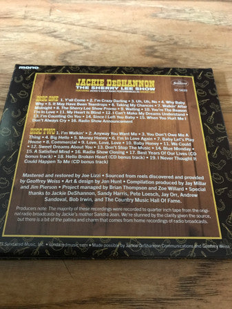 Jackie DeShannon : The Sherry Lee Show Featuring Jackie's Early Radio Performances As Sherry Lee! (2xCD, Comp, Mono)