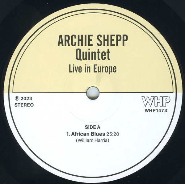 Archie Shepp Quintet : Live In Europe (2xLP, Album, Unofficial)