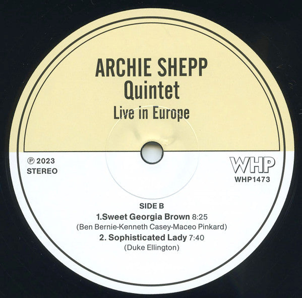 Archie Shepp Quintet : Live In Europe (2xLP, Album, Unofficial)