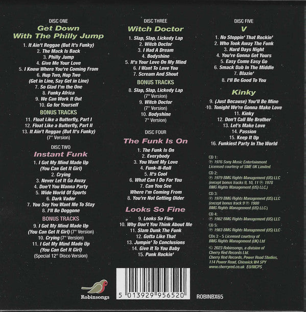 Instant Funk : The Albums 1976 - 1983 (CD, Album, RE + CD, Album, RE + CD, Album, RE + CD)