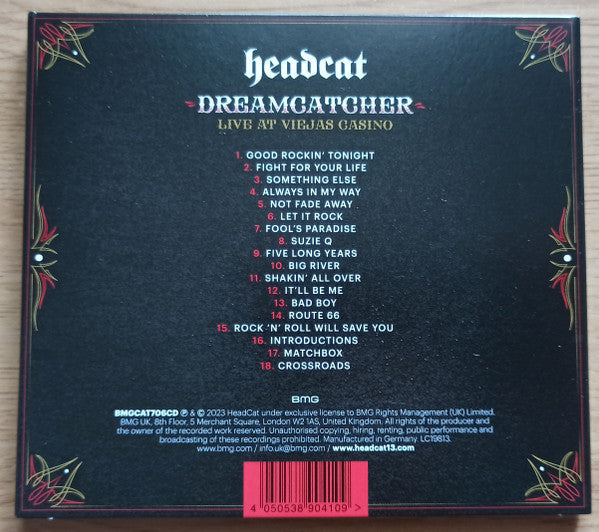 The Head Cat : Dreamcatcher: Live At Viejas Casino (CD, Album)