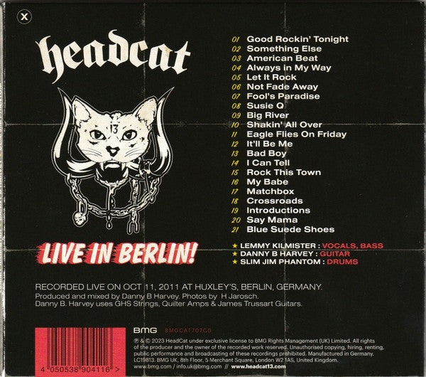 The Head Cat : Live In Berlin! (CD, Album)