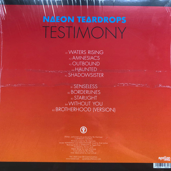 N∆EON TE∆RDROPS : Testimony (LP, Album, Ltd, Ora)