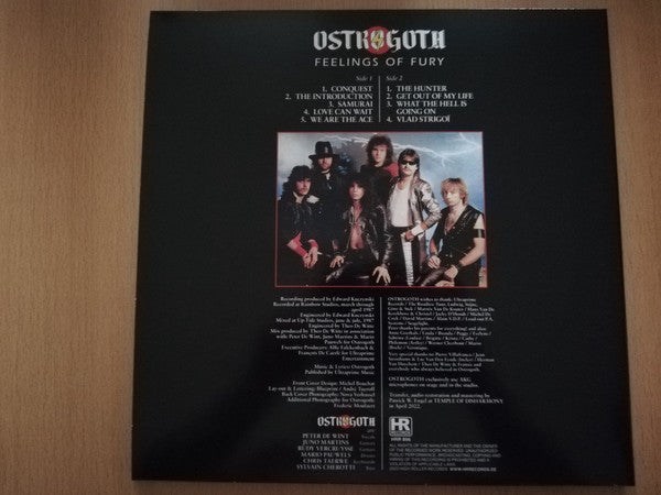 Ostrogoth : Feelings Of Fury (LP, Album, Ltd, RE)