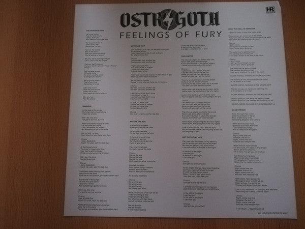 Ostrogoth : Feelings Of Fury (LP, Album, Ltd, RE)