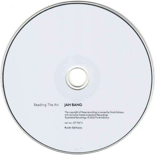 Jan Bang : Reading The Air (CD, Album)