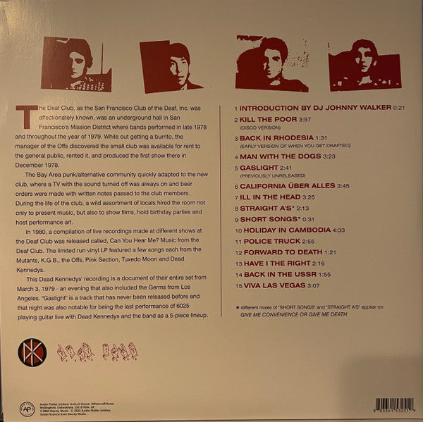 Dead Kennedys : Live At The Deaf Club (LP, Album, RE, Gat)