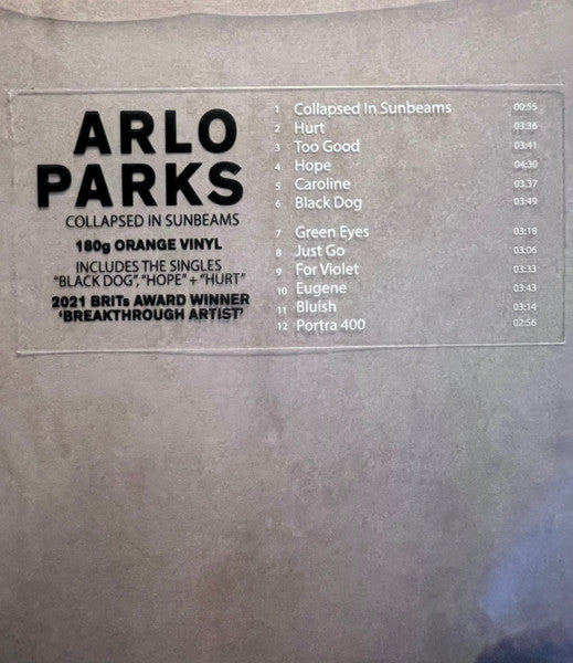 Arlo Parks : Collapsed In Sunbeams (LP, Album, Ltd, RE, Ora)