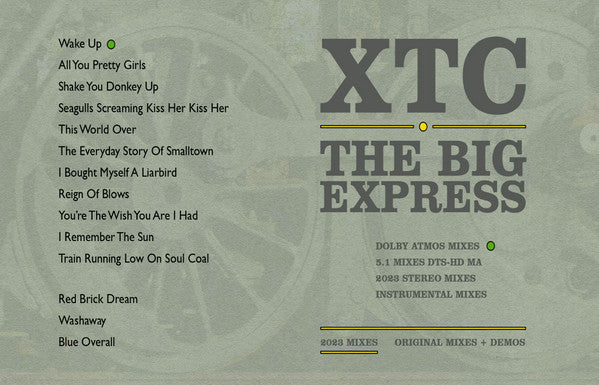 XTC : The Big Express (CD, Album, RE, RM + Blu-ray, Blu-ray-A, Album, RE,)