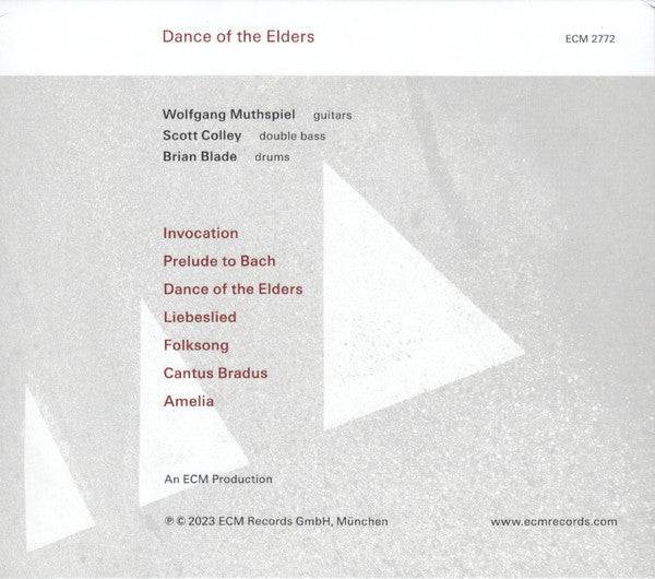 Wolfgang Muthspiel, Scott Colley / Brian Blade : Dance Of The Elders (CD, Album)