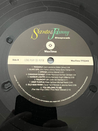 Santo & Johnny : Sleepwalk (LP, Ltd, RE, 180)
