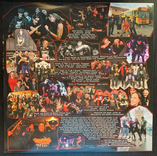 MDC (2) : War Is A Racket (LP, Album, Gol)