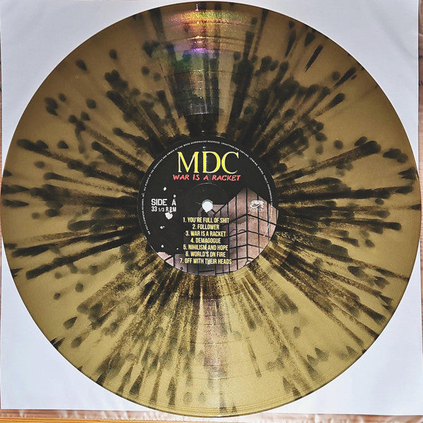 MDC (2) : War Is A Racket (LP, Album, Gol)