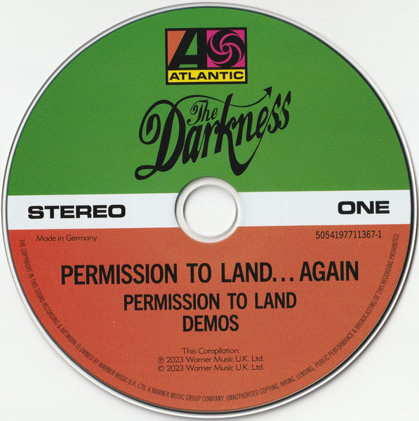The Darkness : Permission To Land… Again  (CD, Album, RE + CD + Comp, Dlx, 20t)