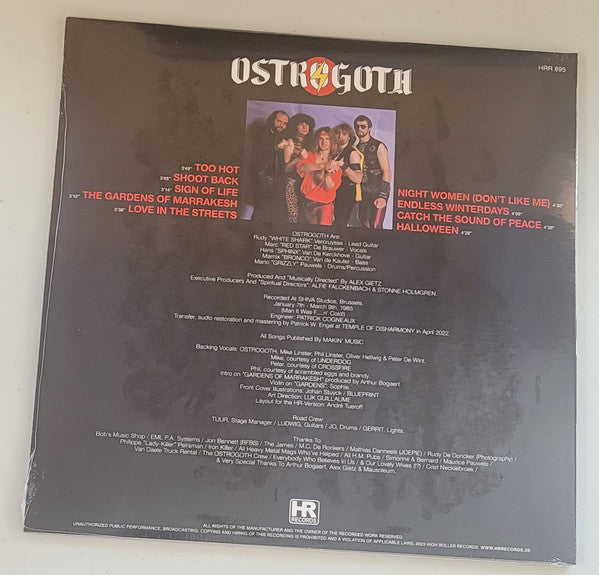 Ostrogoth : Too Hot (LP, Album, Ltd, RE, Yel)