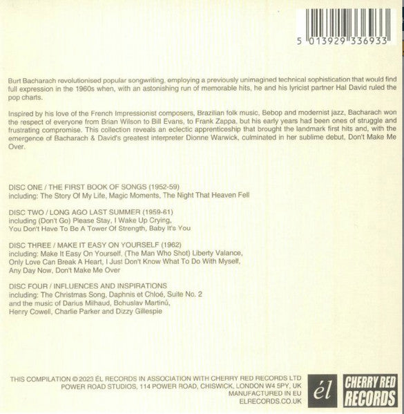 Burt Bacharach / Various : Dream Big! (The First Decade Of Songs) (4xCD, Comp)