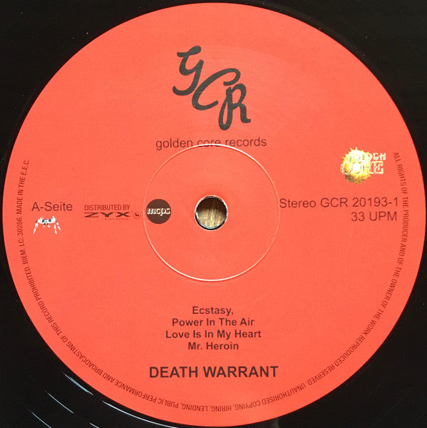 Death Warrant (4) : Ecstasy (LP, Comp)