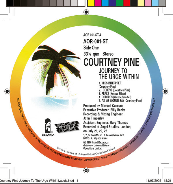 Courtney Pine : Journey To The Urge Within (LP, Album, RE)