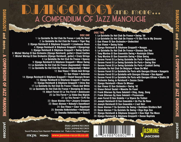 Various : Djangology And More - A Compendium Of Jazz Manouche (Aka Gypsy Jazz) (2xCD, Comp)