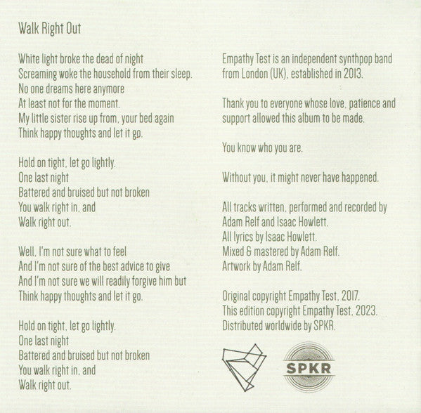 Empathy Test : Safe From Harm (CD, Album, RE, RM)
