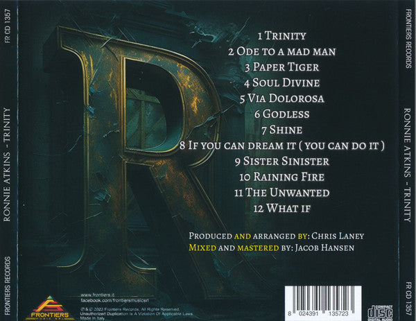 Ronnie Atkins : Trinity (CD, Album)