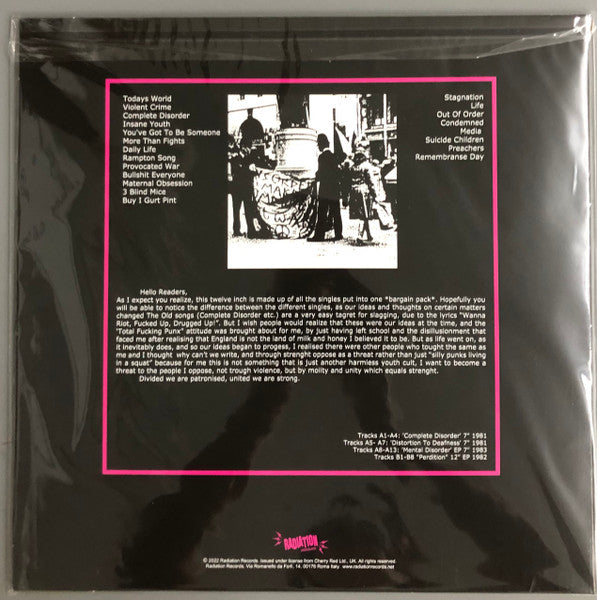 Disorder (3) : The Singles Collection (LP, Comp, Ltd, RE, Col)