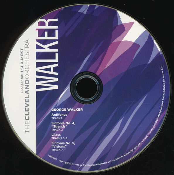 George Walker (4), The Cleveland Orchestra, Franz Welser-Möst : George Walker: Orchestral Works (SACD, Hybrid, Multichannel)