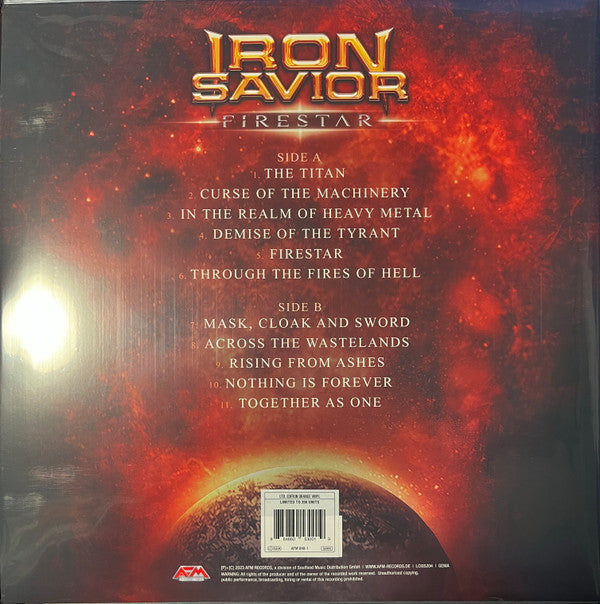 Iron Savior : Firestar (LP, Album, Ltd, Ora)