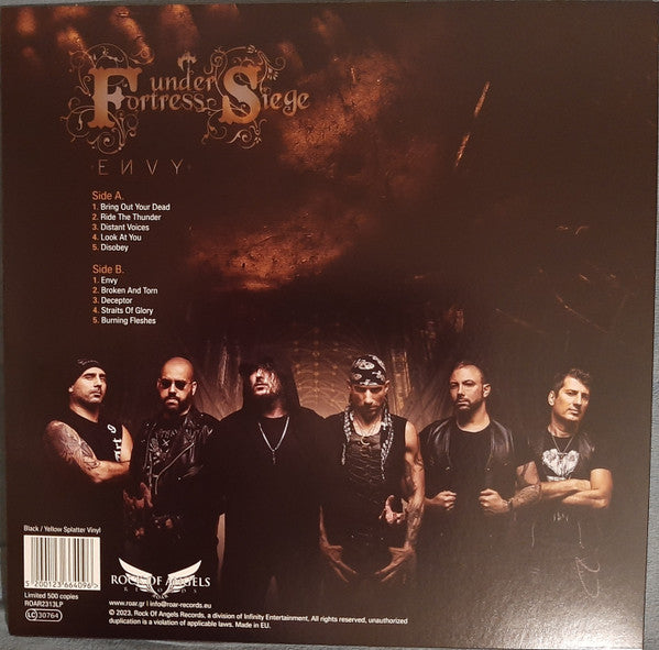 Fortress Under Siege : Envy (LP, Album, Ltd, Bla)