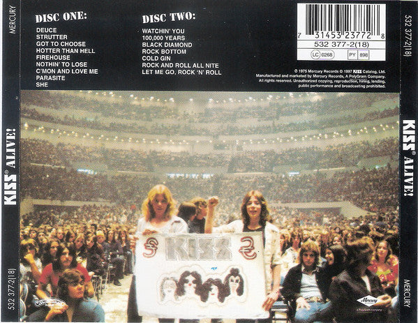 Kiss : Alive! (2xCD, Album, RE, RM)