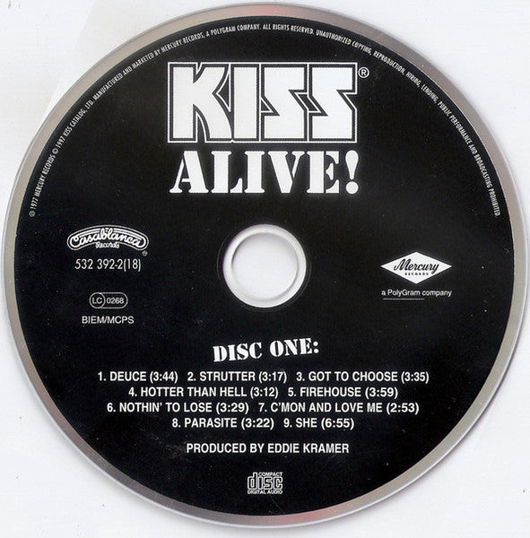 Kiss : Alive! (2xCD, Album, RE, RM)