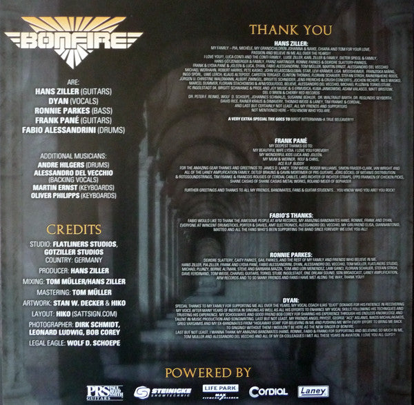 Bonfire : Point Blank MMXXIII (LP, Album, Gre)