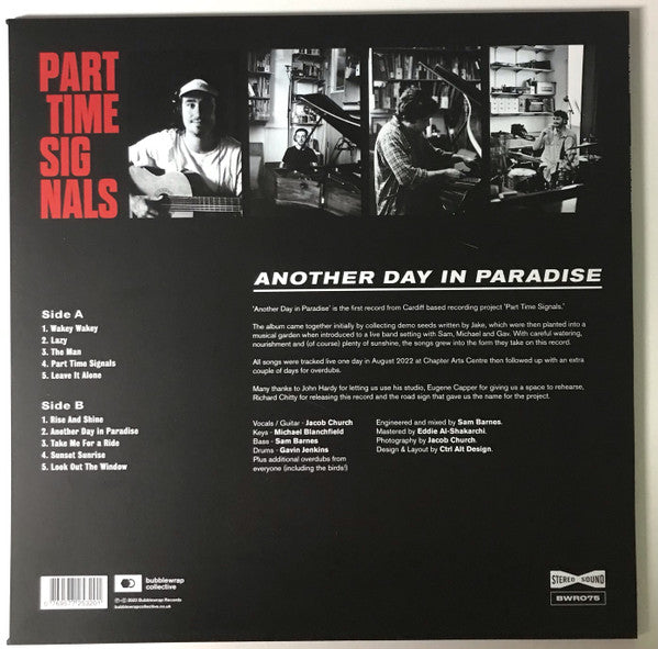 Part Time Signals : Another Day In Paradise (LP, Album)