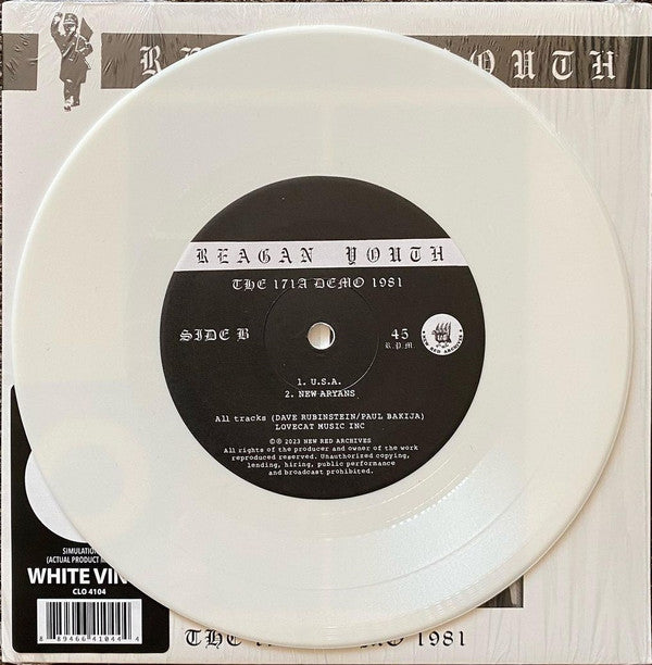 Reagan Youth : The 171A Demo 1981 (7", Ltd, Whi)