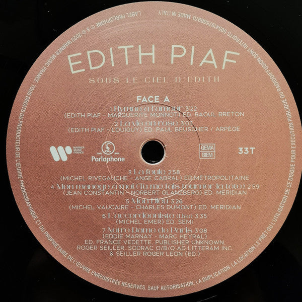 Edith Piaf : La Vie En Rose - Best Of (LP, Comp, RM)