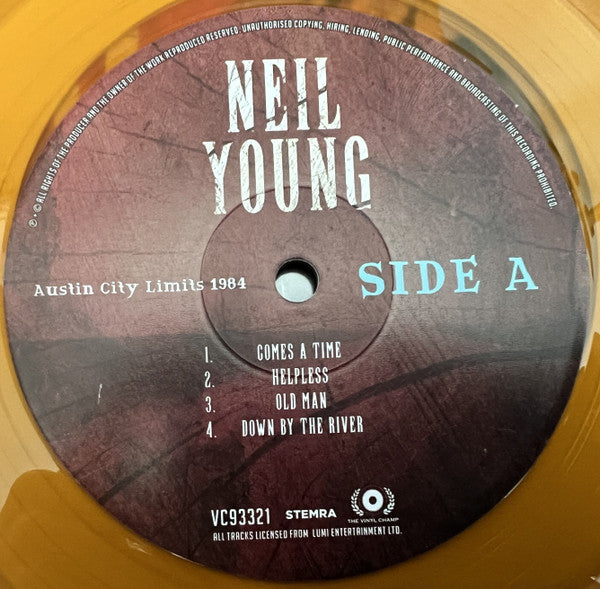Neil Young : Austin City Limits 1984 (LP, Ltd, Unofficial, Ora)