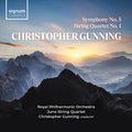 Christopher Gunning, Royal Philharmonic Orchestra, Juno String Quartet : Symphony No 5, String Quartet No 1 (CD, Album, RE)