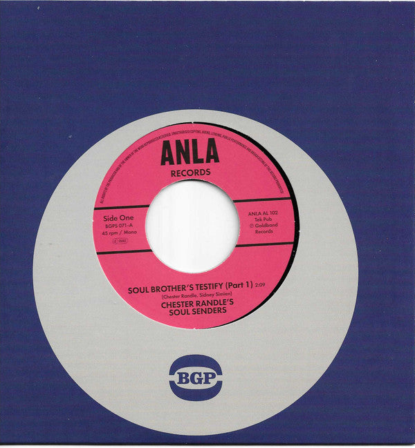 Chester Randle's Soul Sender's : Soul Brother's Testify (7", RE)