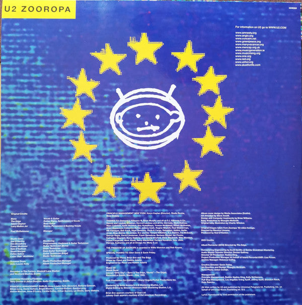 U2 : Zooropa (2xLP, Album, Dlx, Ltd, RE, RM, RP, Yel)
