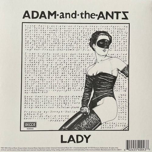 Adam And The Ants : Young Parisians (7", Single, Ltd, RE, Cle)