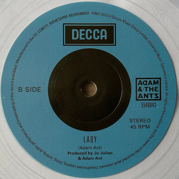 Adam And The Ants : Young Parisians (7", Single, Ltd, RE, Cle)