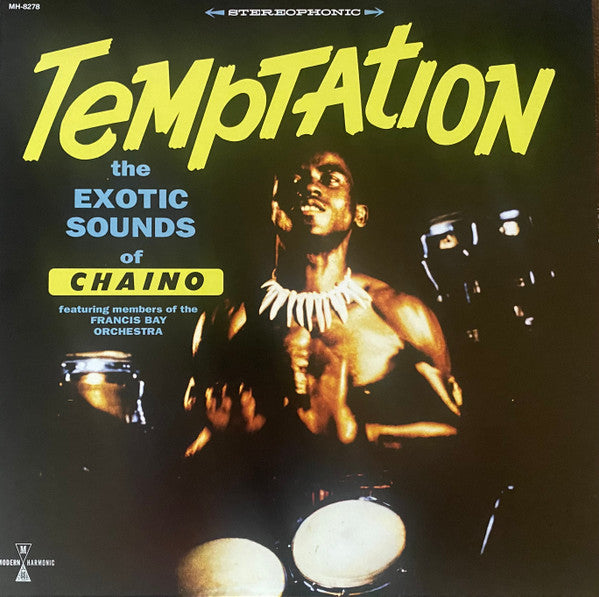 Chaino Featuring Members Of The Francis Bay Et Son Orchestre : Temptation: The Exotic Sounds Of Chaino (LP, Album, RE, Blu)