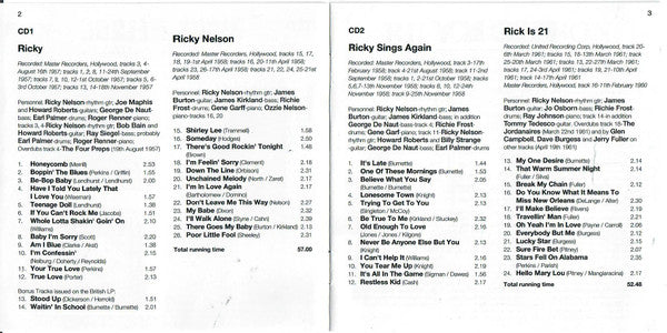 Ricky Nelson (2) : Four Classic Albums (2xCD, Comp, RM)