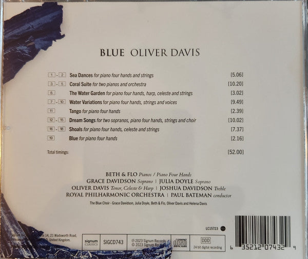 Oliver Davis, Beth & Flo, Royal Philharmonic Orchestra, Paul Bateman : Blue (CD)